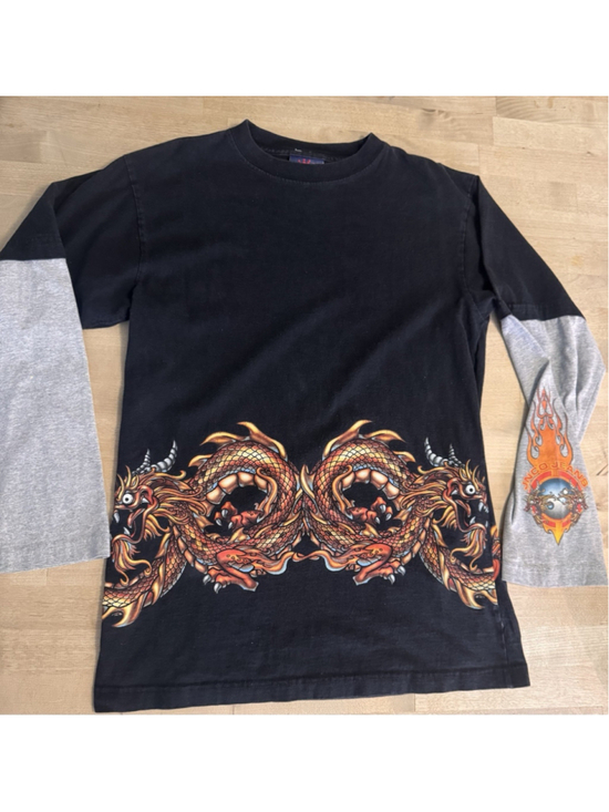 JNCO Other - Vintage Jnco Jeans 90s Dragon Ying-yang Longsleeve shirt Size Medium